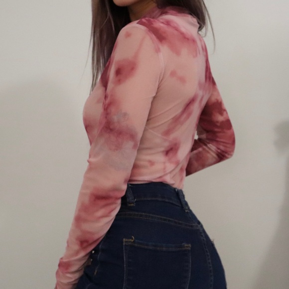 *NWT* Mesh Bodysuit w/ High Neck - Picture 2 of 5